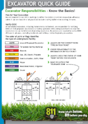 An image of the gsoc excavator quick guide